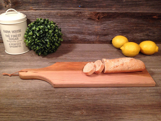 Cherry Medium Reversible Serving Board w/Handle