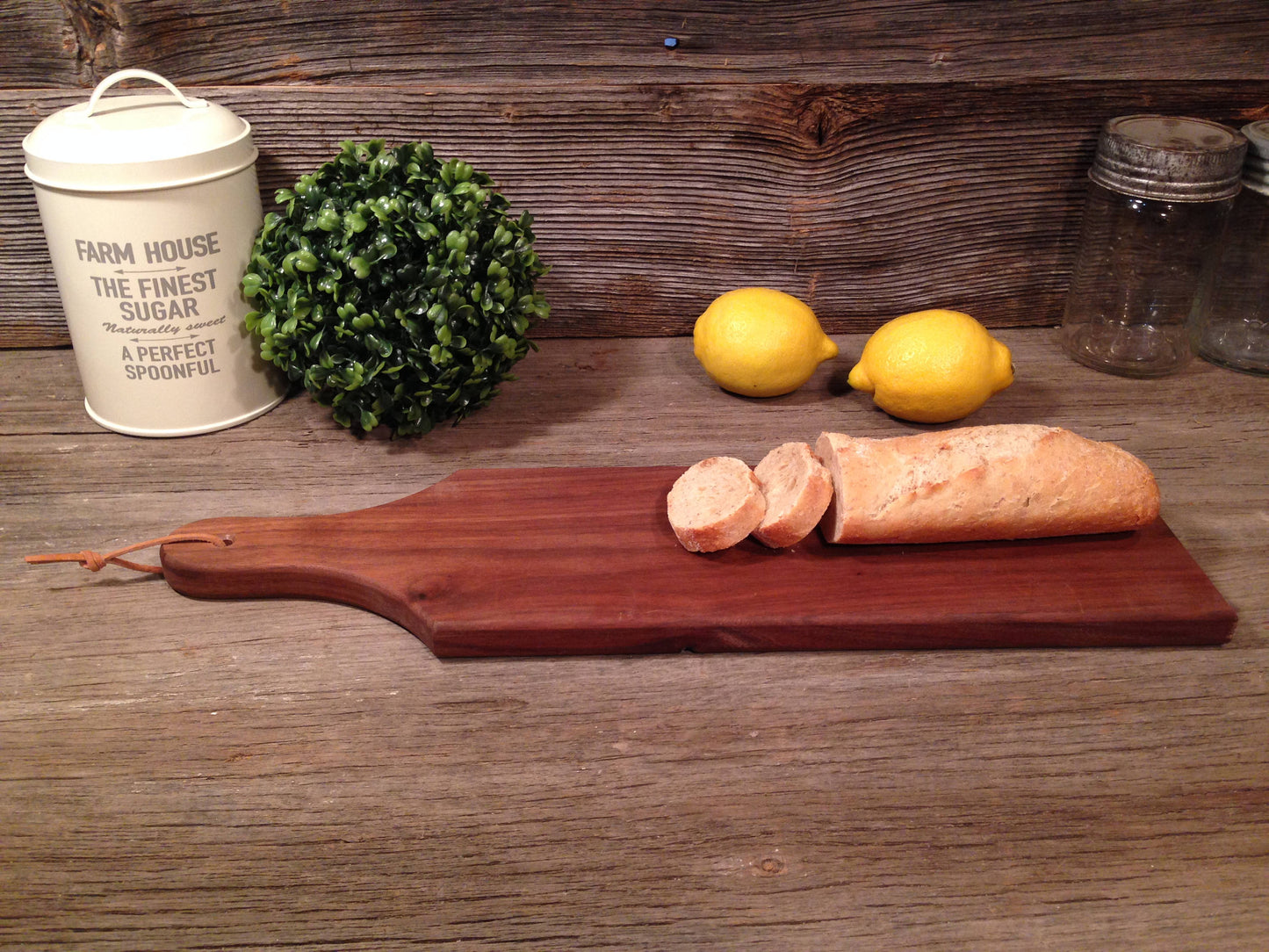 Walnut Medium Reversible Serving Board w/Handle
