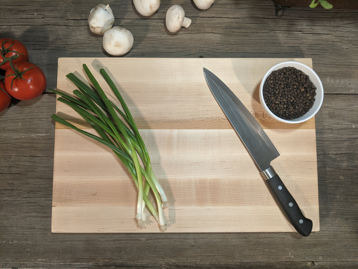 Hard Maple Butcher Block Reversible Canuck Cutting Board - 3/4" x 9" x 14"