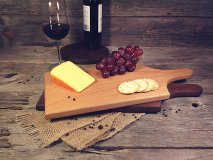 Large Cherry Reversible Serving Board w/Handle