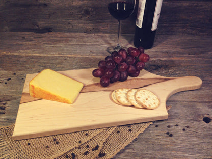 Large Hard Maple Reversible Serving Board w/Handle
