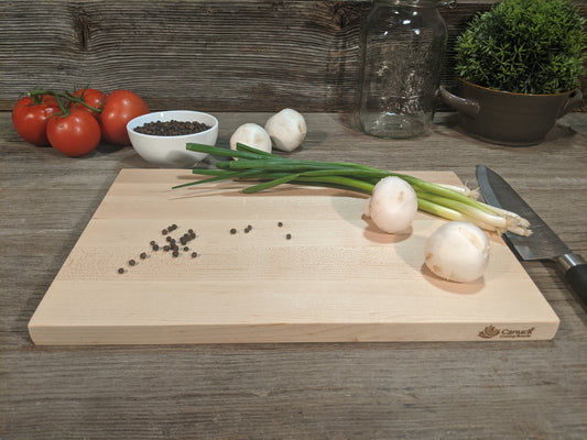 Hard Maple Butcher Block Reversible Canuck Cutting Board - 3/4" x 9" x 14"