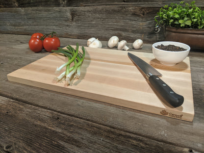 Hard Maple Butcher Block Reversible Canuck Cutting Board - 3/4" x 12" x 18"