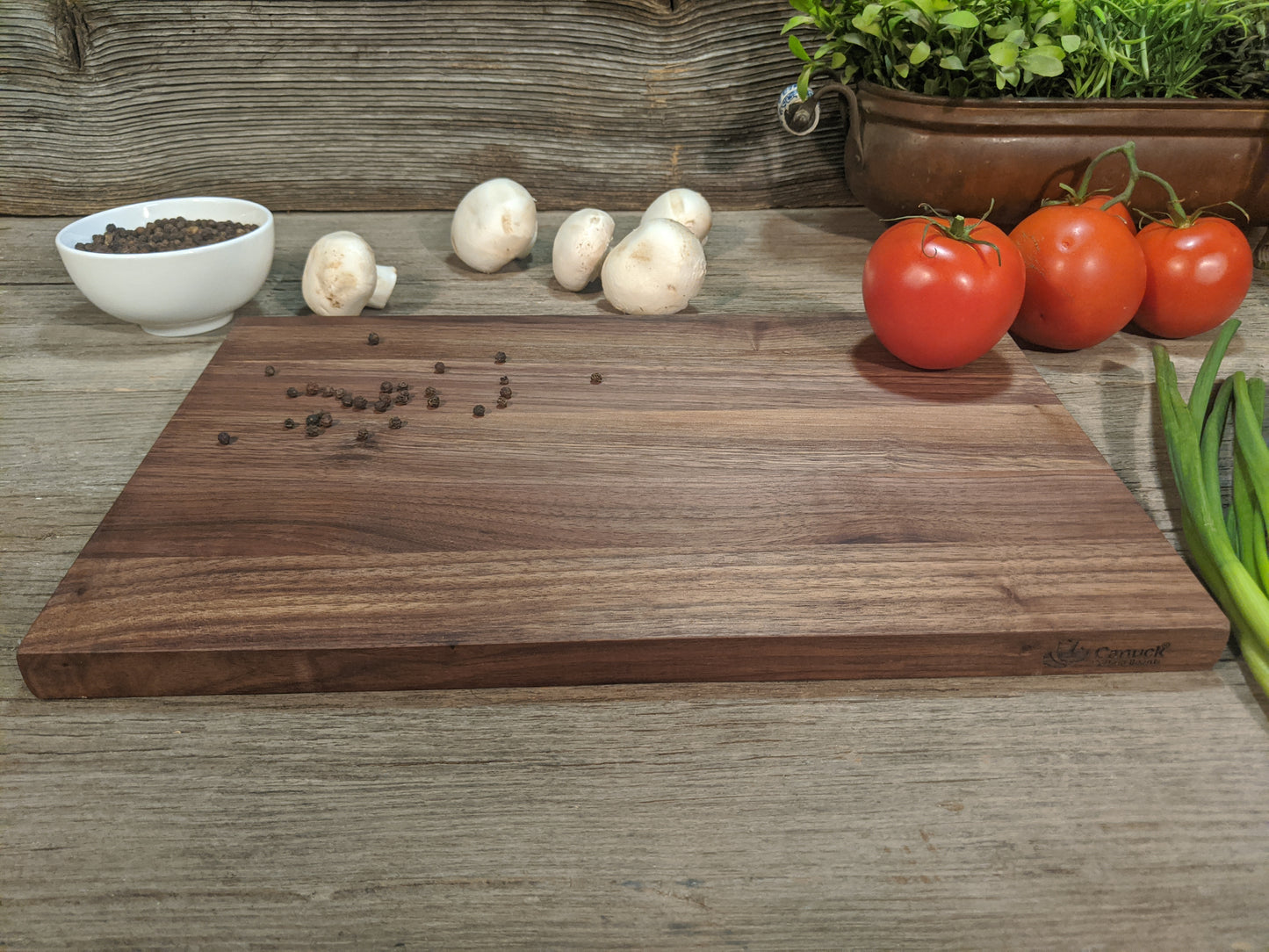Walnut Butcher Block Reversible Canuck Cutting Board - 3/4" x 12" x 18"