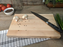 Load image into Gallery viewer, Hard Maple Butcher Block Reversible Canuck Cutting Board - 1 1/4&quot; x 9&quot; x 14&quot;
